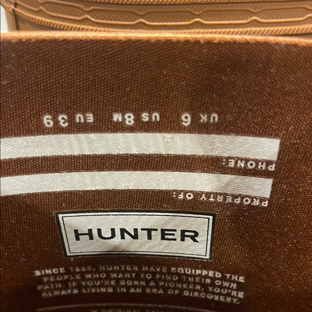 Hunter Tall Rain Boots in Brown - Picture 3 of 4